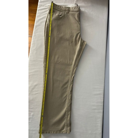 IZOD Relaxed Fit Stretch Denim Brown Jeans 40X30 - Picture 4 of 7